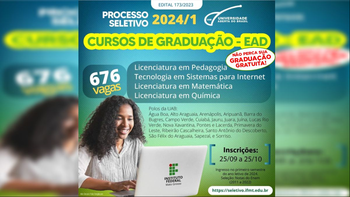 UAB oferta 21 vagas para cursos de graduação; inscrições terminam hoje