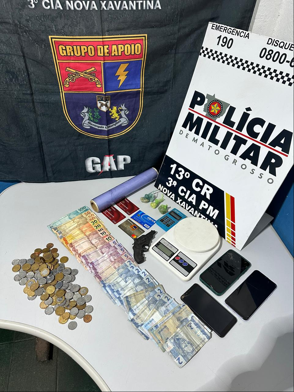 Nova Xavantina: Polícia desarticula ponto de tráfico em bar da cidade