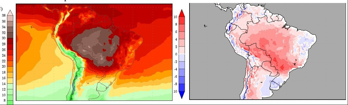 Onda de calor pode ter até 5 graus acima da média