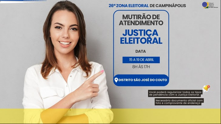 Justiça Eleitoral leva serviços a distrito de Campinápolis