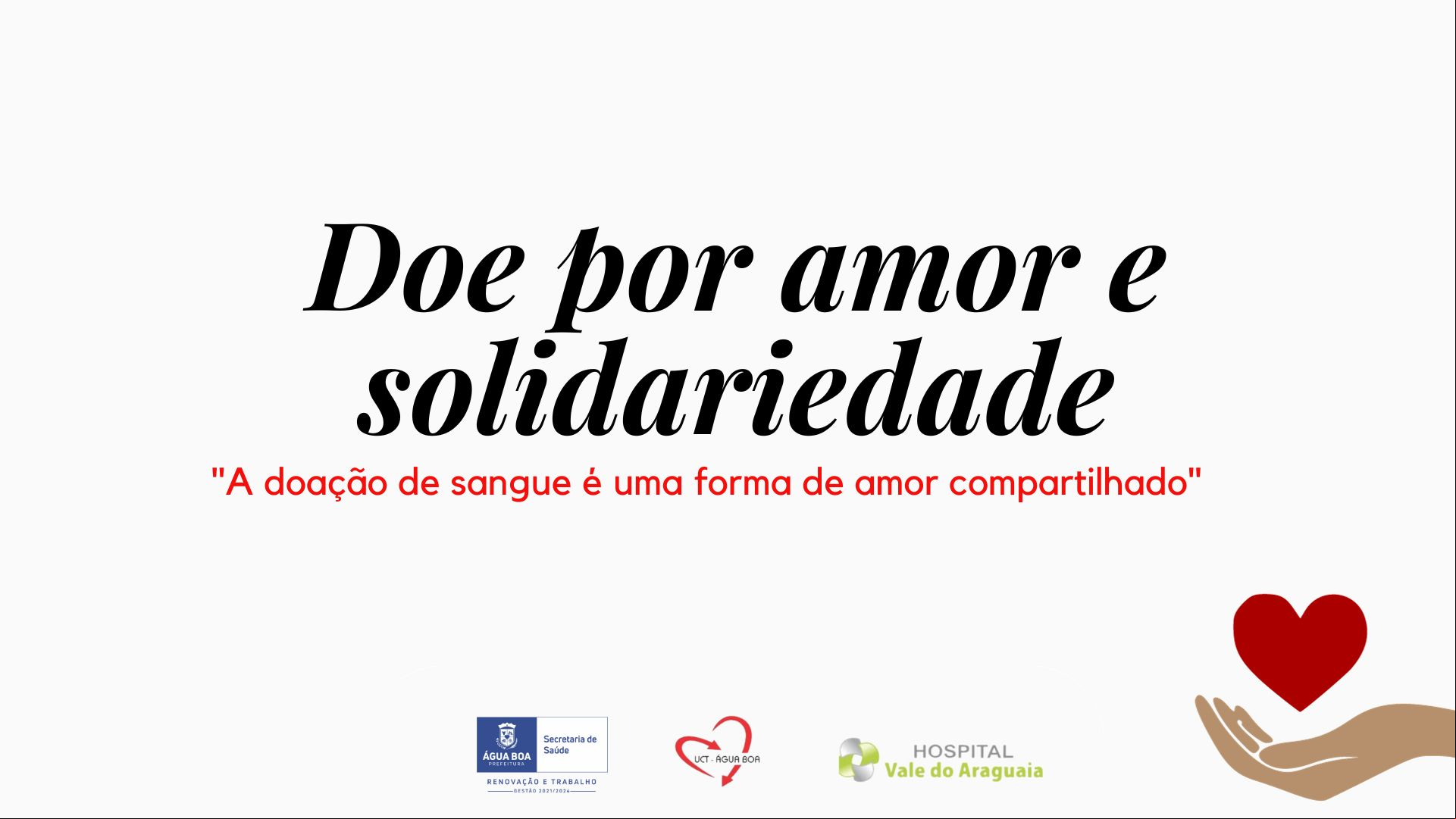 Campanha de doação de sangue no mês do Dia Nacional do Doador