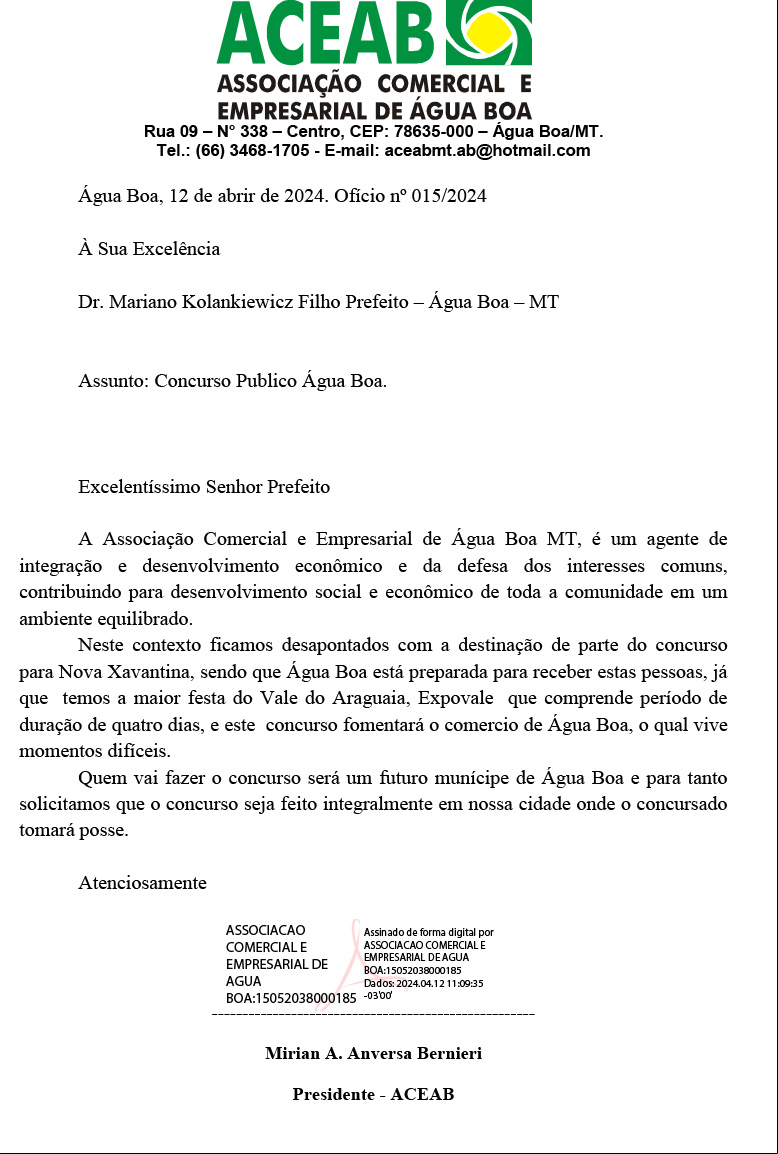 CDL e ACEAB pedem que provas do concurso público sejam realizadas aqui; organizadora responde
