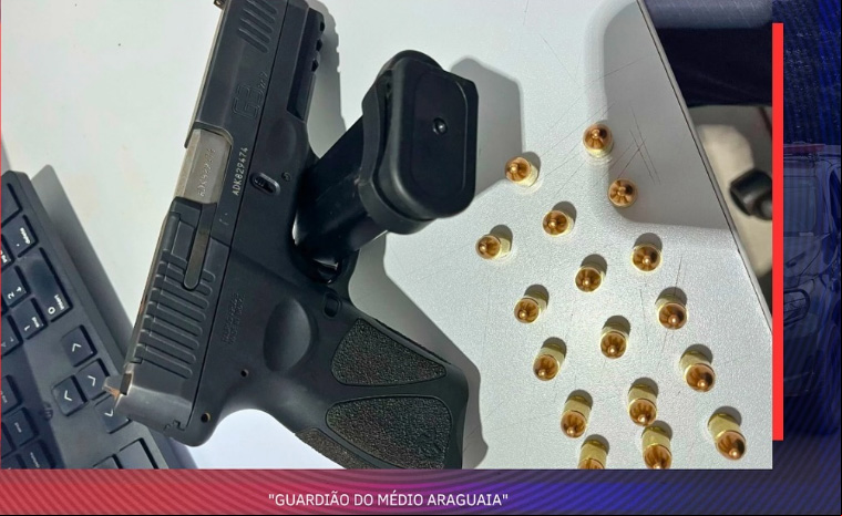 PM localiza arma em F-250 durante patrulhamento rural