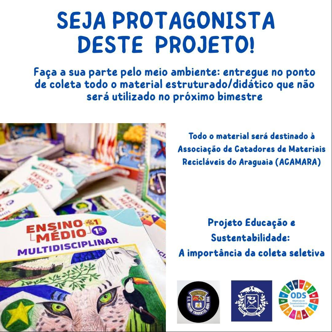 Escola Militar 3º SGT PM Justino realiza projeto de Educação Ambiental
