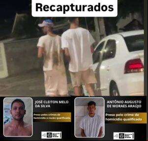 Polícia Militar recaptura mais dois fugitivos da Penitenciária Major Zuzi em Água Boa