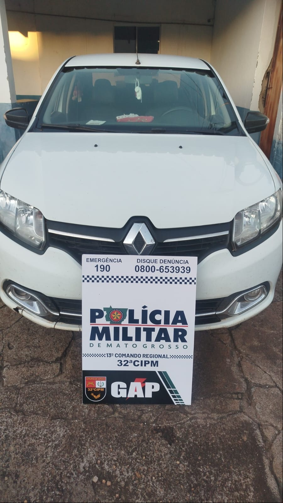 Polícia Militar apreende veículo clonado e prende suspeito em Nova Xavantina