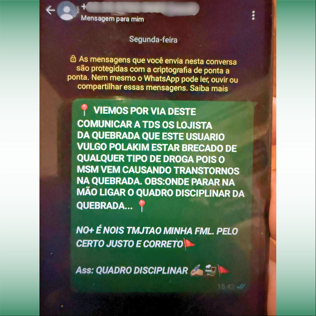 Suspeito é preso após morte de mulher que teria alertado facção sobre tentativa de compra de drogas em Ribeirão Cascalheira