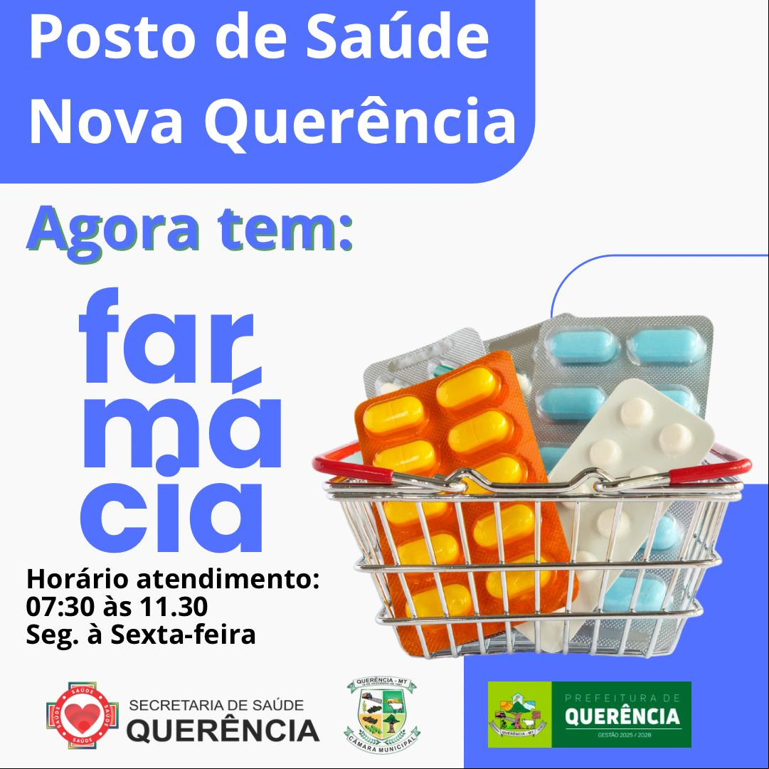 Foto Reprodução Nova farmácia no posto de saúde do bairro Nova Querência amplia o a medicamentos