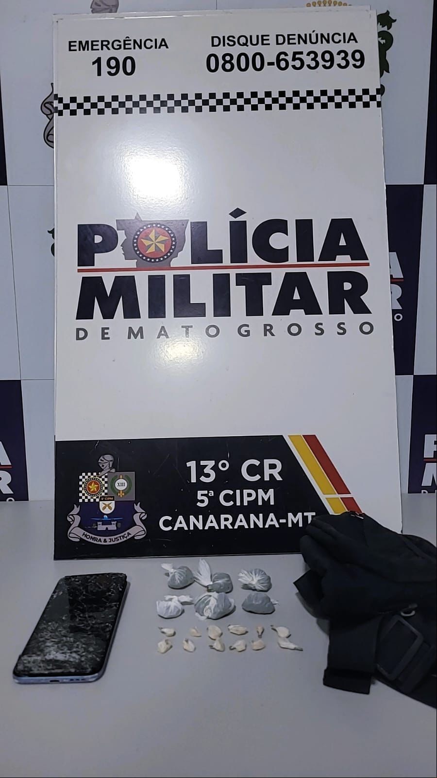 Perturbação do sossego leva a PM a encontrar drogas