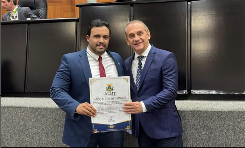 Delegado de Polícia recebe Moção de Aplausos da Assembleia Legislativa de MT