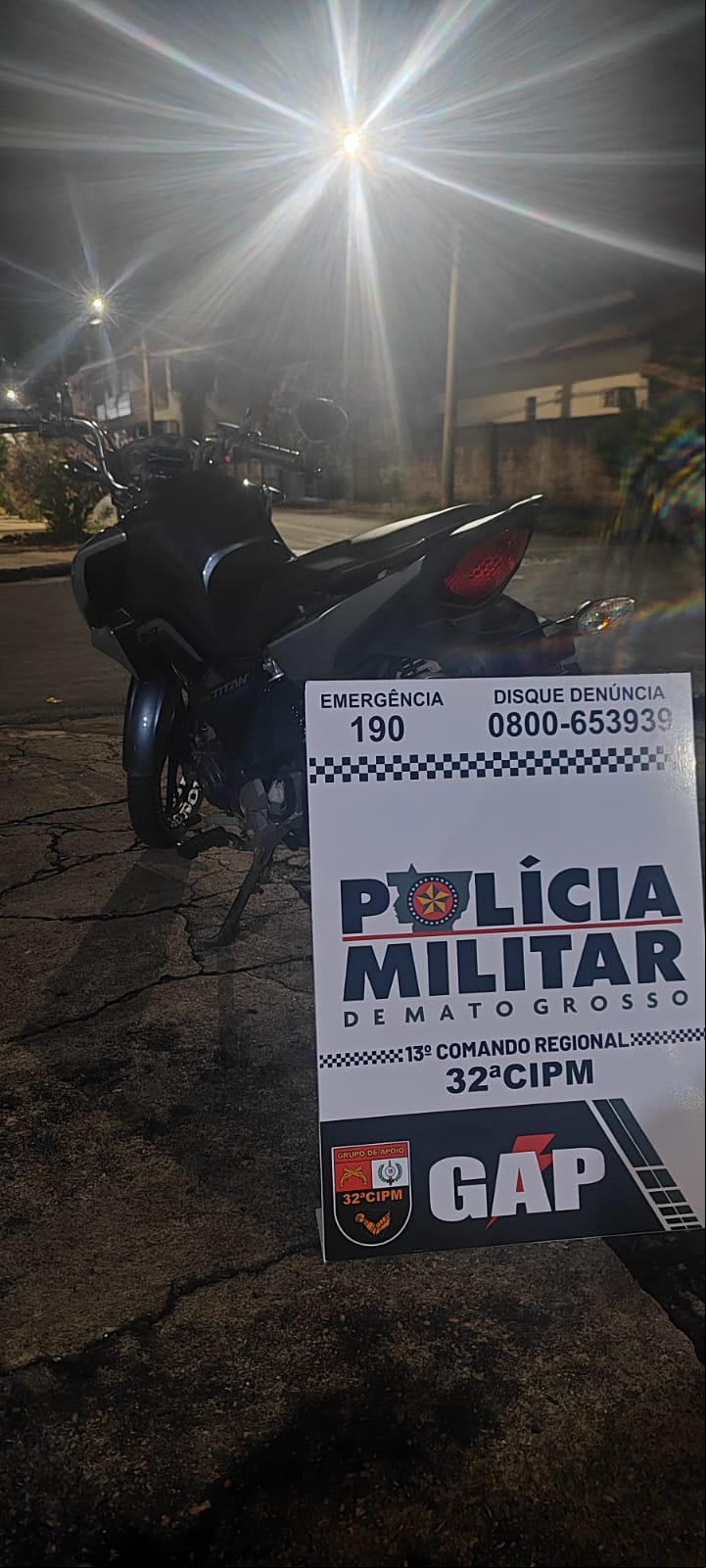 PM flagra outro motociclista sem CNH