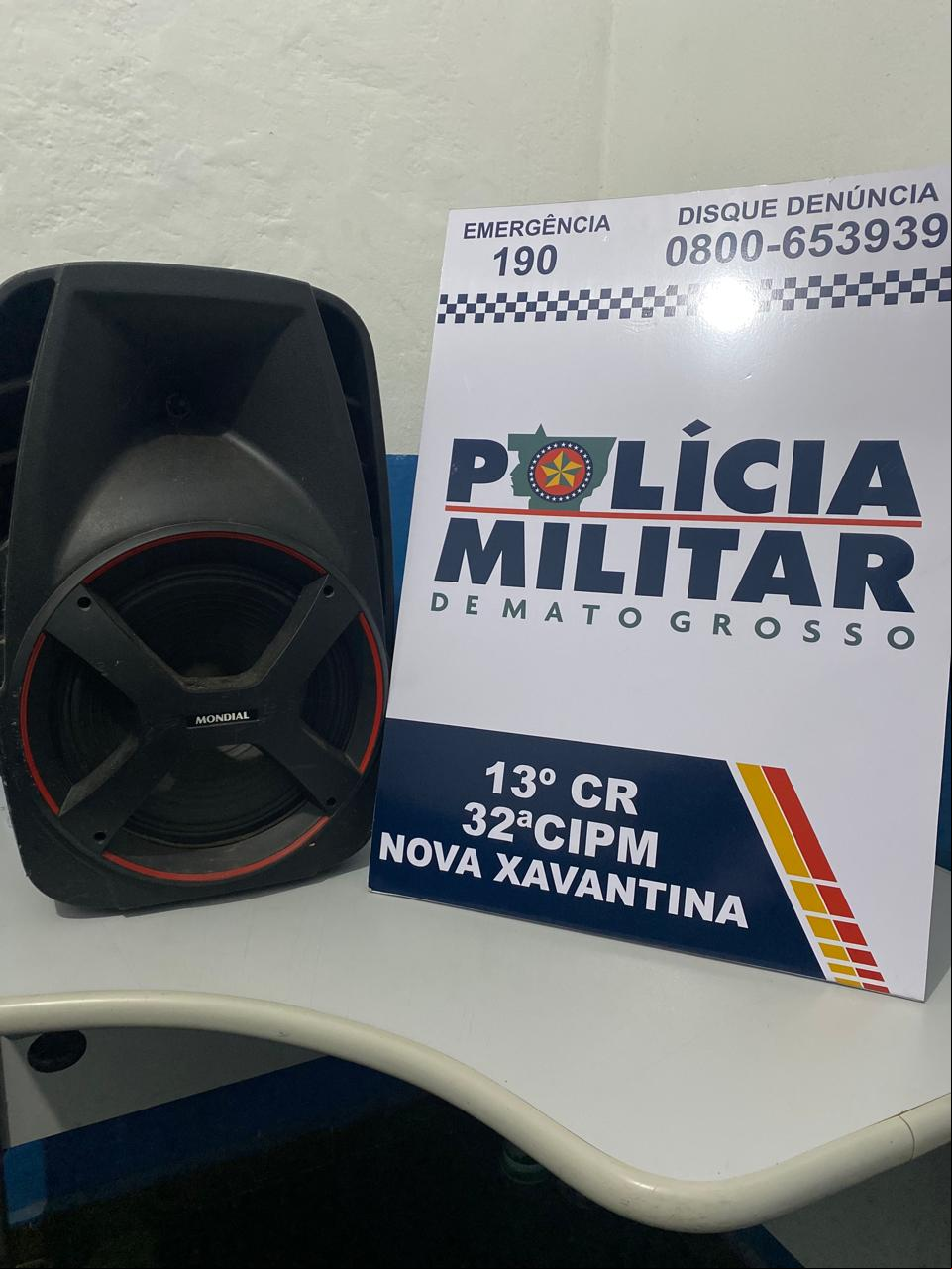 PM flagra morador perturbando vizinhos com som alto