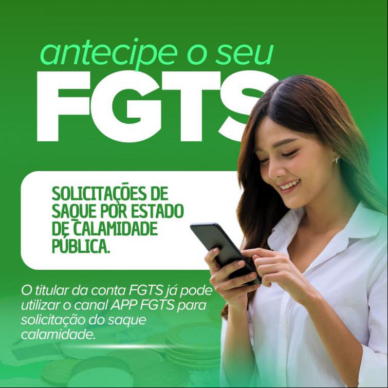 Saque Calamidade do FGTS disponível para trabalhadores de Nova Nazaré